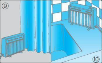 Posizionamento sicuro stufa elettrica